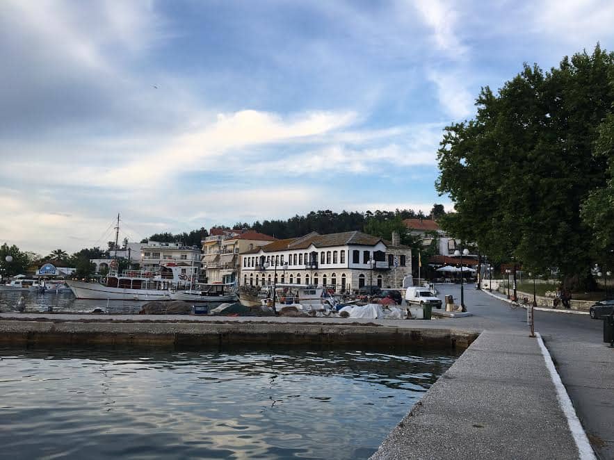 Old port and Kalogeriko building in Limenas 