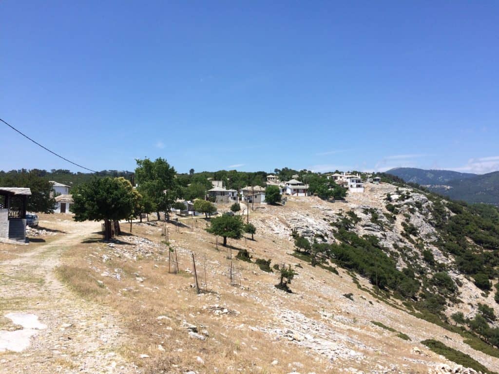 Traditional houses at Kastro village Thassos 