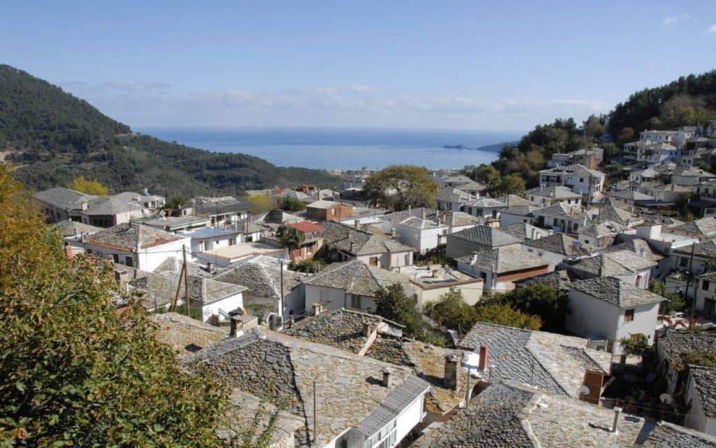 Traditional stone houses in Panagia