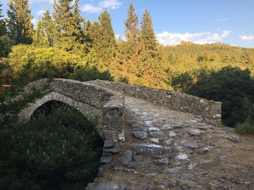 what to do in thassos - old stone bridge in Theologos 