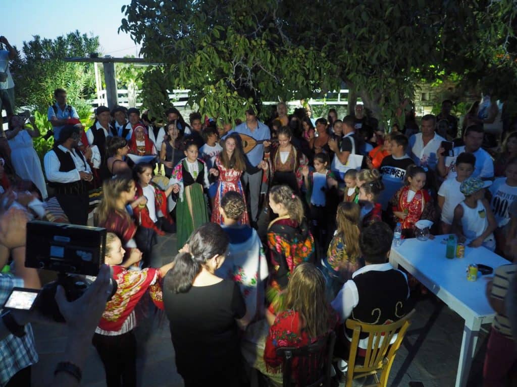 children dance traditional greek music 