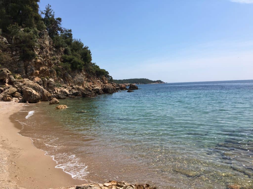 Secluded beach in Astris