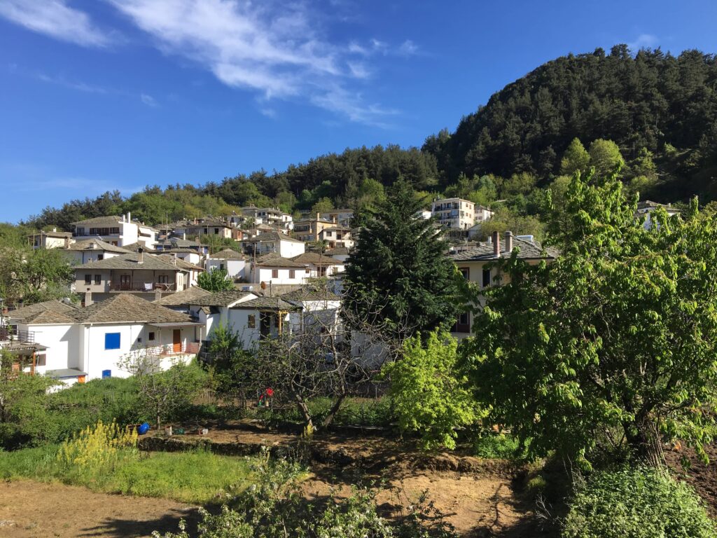 Traditional stone houses at Panagia village 