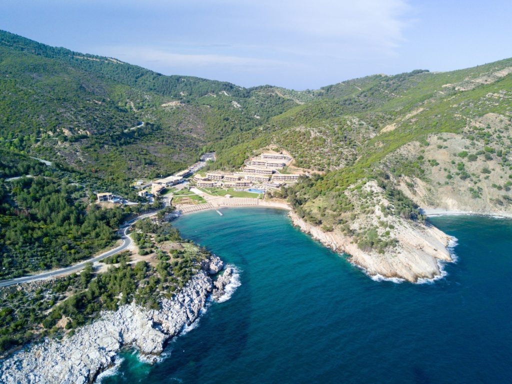 thassos grand resort view from above