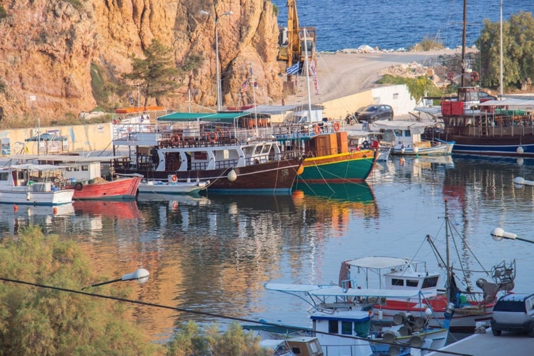 Boats at Limenaria Marina