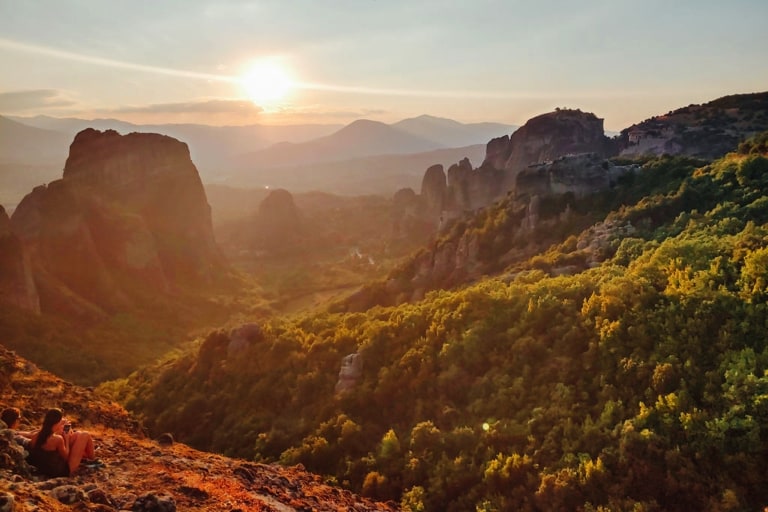 Rock formations in Meteora