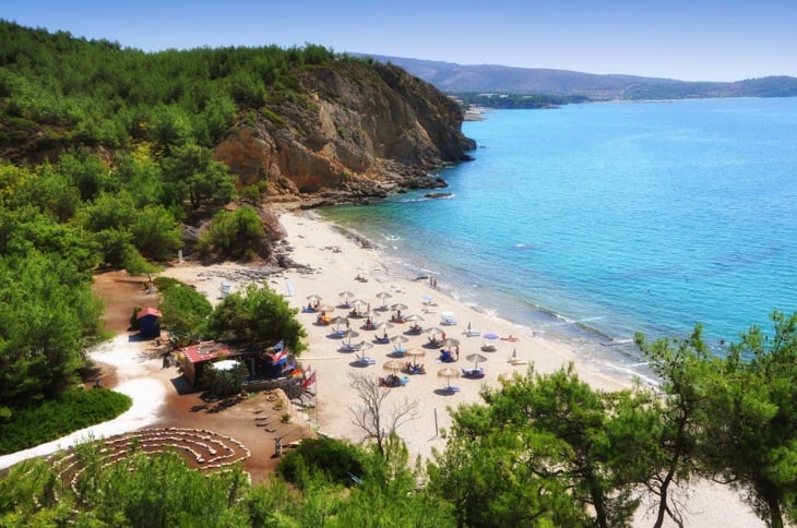 Panoramic View of Metalia Beach