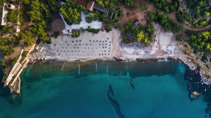 Top View in Metalia Beach