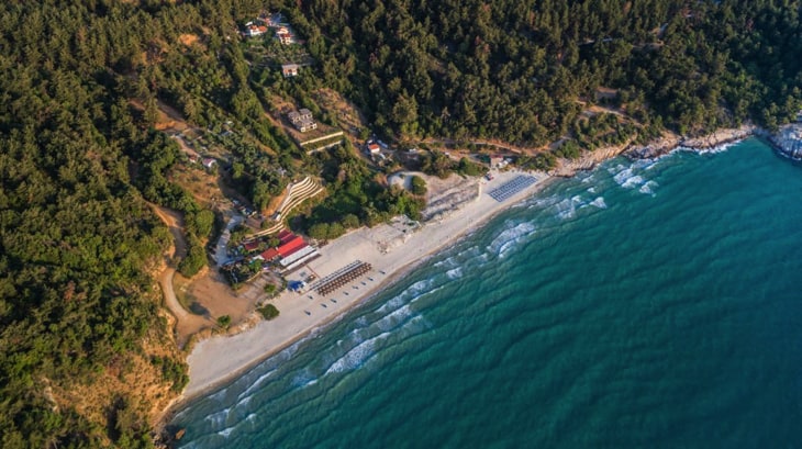 top view paradise- beach