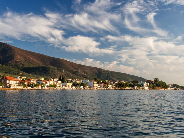 Sunset over Skala Kallirachi Beach