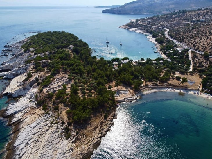 Ancient site of Aliki Thassos