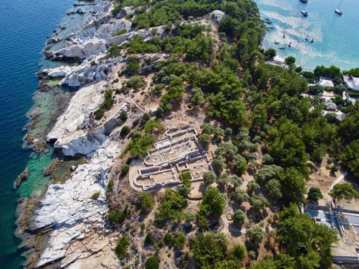 alyki ancient quarries thassos greece