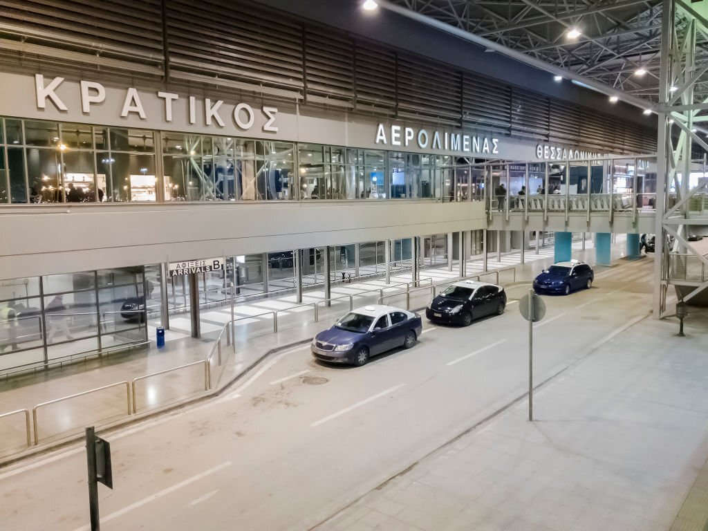 Taxi Stand in Thessaloniki Airport