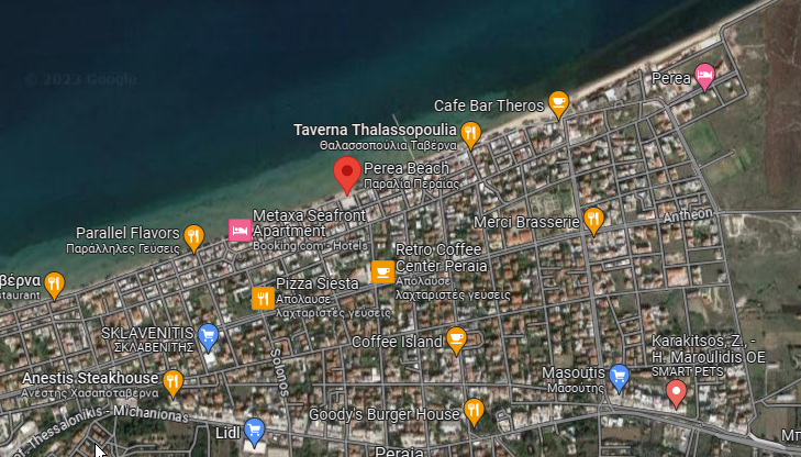 Perea Beach Map