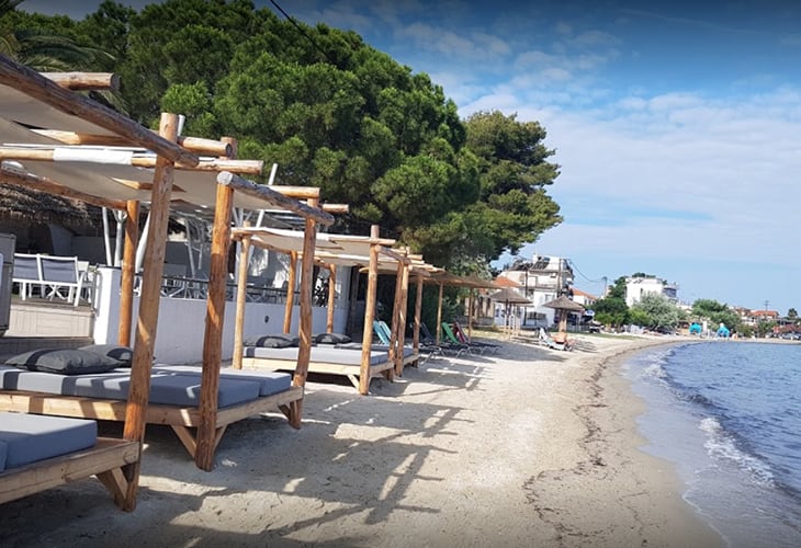 Thassos, plaża w Skala Prinos