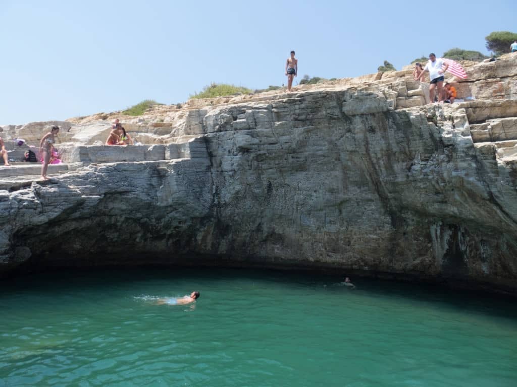 giola natural pool in Astris Thassos