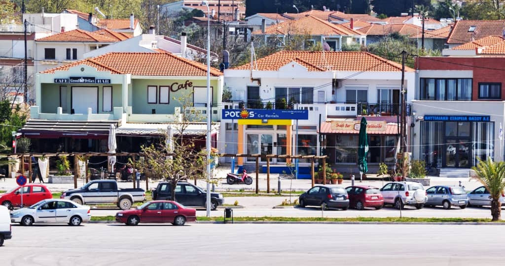 Potos car rentals office in Limenas